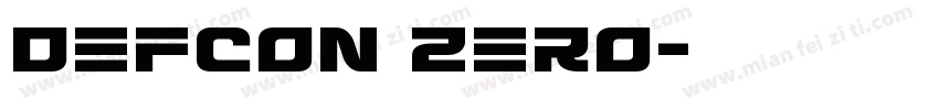 Defcon Zero字体转换